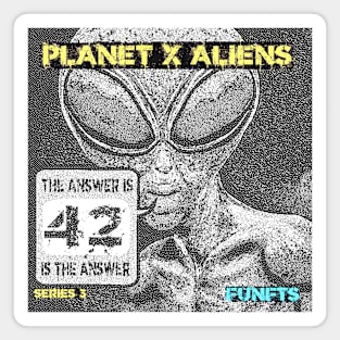 Funniest Alien Meme Hitchhiker 42 Magnet